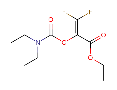 ethyl 2-(N,N-diethylcarbamoyloxy)-3,3-difluoro-2-propenoate