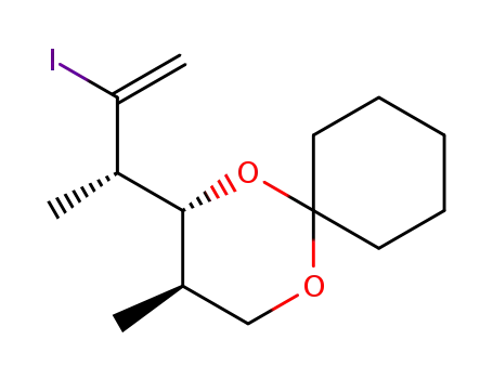 (2R,3R)-2-((S)-2-Iodo-1-methyl-allyl)-3-methyl-1,5-dioxa-spiro[5.5]undecane