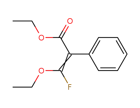 (E)-3-Ethoxy-3-fluoro-2-phenyl-acrylic acid ethyl ester
