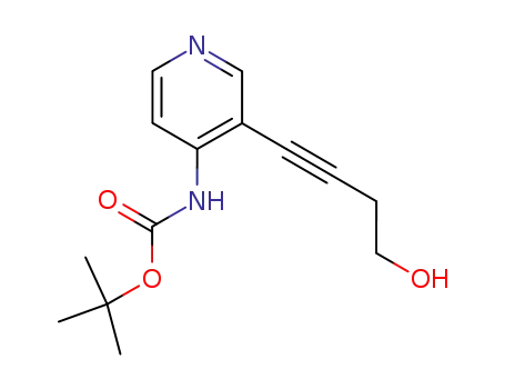 [3-(4-Hydroxy-but-1-ynyl)-pyridin-4-yl]-carbamic acid tert-butyl ester