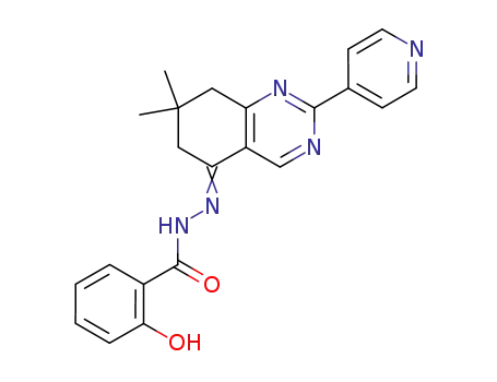 5-(2-hydroxybenzoylhydrazono)-2-(4-pyridyl)-7,7-dimethyl-5,6,7,8-tetrahydroquinazoline
