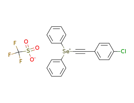 diphenyl(p-chlorophenylethynyl)selenonium triflate