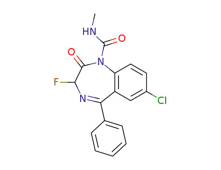 7-chloro-3-fluoro-2-oxo-5-phenyl-2,3-dihydro-benzo[e][1,4]diazepine-1-carboxylic acid methylamide