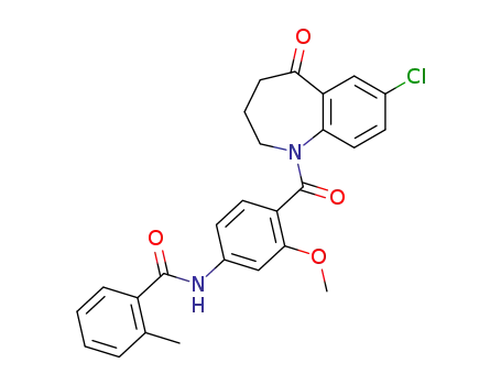 7-chloro-1-[2-methoxy-4-[(2-methylbenzoyl)amino]benzoyl]-5-oxo-2,3,4,5-tetrahydro-1H-1-benzazepine