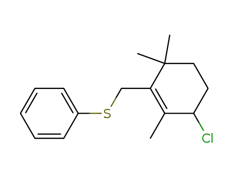 3-chloro-2,6,6-trimethyl-1-(phenylthiomethyl)cyclohex-1-ene