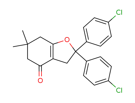 2,2-bis(4-chlorophenyl)-6,6-dimethyl-2,3,4,5,6,7-hexahydrobenzo[b]furan-4-one