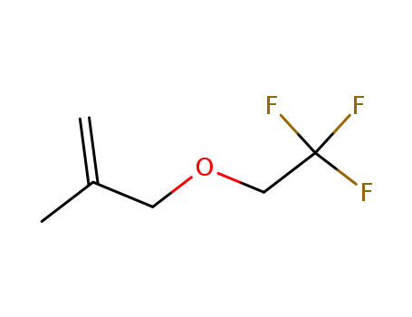 Molecular Structure of 74407-77-5 (1-Propene, 2-methyl-3-(2,2,2-trifluoroethoxy)-)