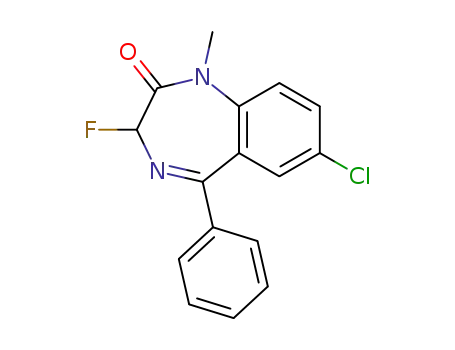 3-fluoro-1,3-dihydro-1-methyl-7-chloro-5-phenyl-2H-1,4-benzodiazepin-2-one