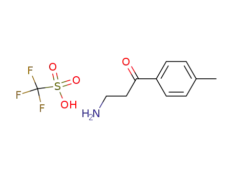 3-amino-1-(4-methyl-phenyl)-propan-1-one trifluoromethylsulfonate