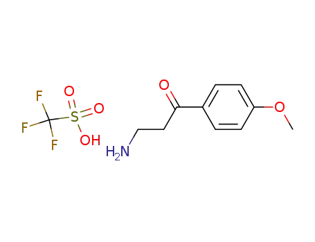 3-amino-1-(4-methoxy-phenyl)-propan-1-one trifluoromethylsulfonate