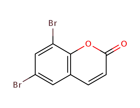 Molecular Structure of 21524-15-2 (2H-1-Benzopyran-2-one, 6,8-dibromo-)