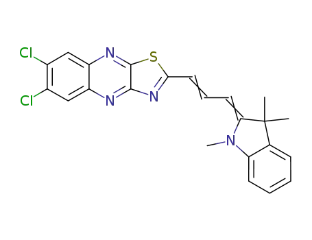 2-[3-(1,3-dihydro-1,3,3-trimethyl-2H-indol-2-ylidene)-1-propenyl]-6,7-dichlorothiazolo[4,5-b]quinoxaline