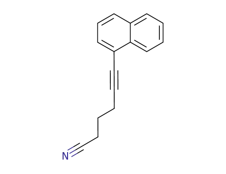 6-(1-naphthyl)hex-5-ynenitrile