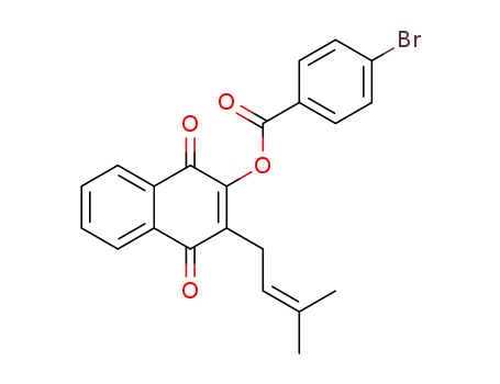 4-bromo-benzoic acid 3-(3-methyl-but-2-enyl)-1,4-dioxo-1,4-dihydro-naphthalen-2-yl ester