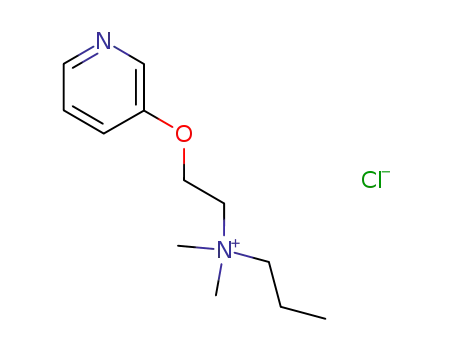 dimethyl-propyl-[2-(pyridin-3-yloxy)-ethyl]-ammonium; chloride