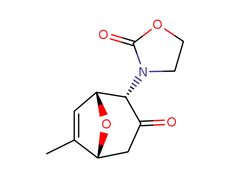 3-((1R,2S,5R)-6-Methyl-3-oxo-8-oxa-bicyclo[3.2.1]oct-6-en-2-yl)-oxazolidin-2-one