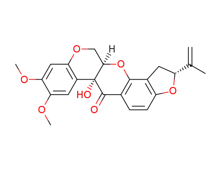 Molecular Structure of 509-96-6 (12alpha-HYDROXYROTENONE)