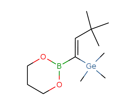 2-((Z)-3,3-Dimethyl-1-trimethylgermanyl-but-1-enyl)-[1,3,2]dioxaborinane