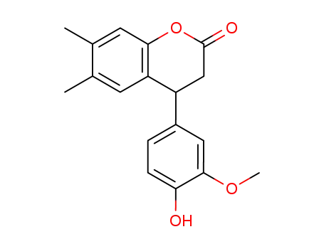4-(4-hydroxy-3-methoxyphenyl)-6,7-dimethyl-3,4-dihydrocoumarin
