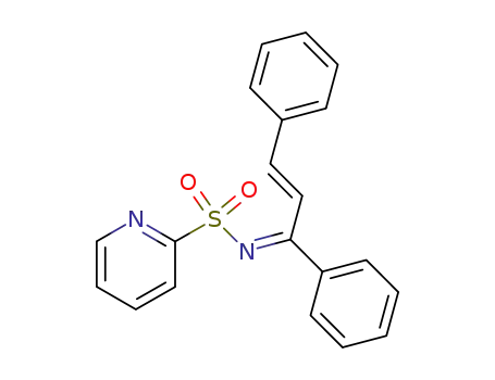 (E)-1,3-diphenyl-N-[(2-pyridyl)sulfonyl]prop-2-en-1-imine