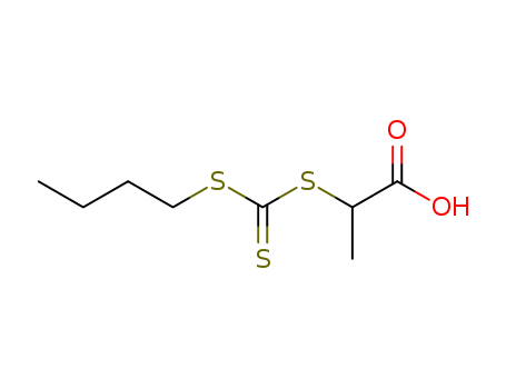 Propanoic acid, 2-[[(butylthio)thioxomethyl]thio]-