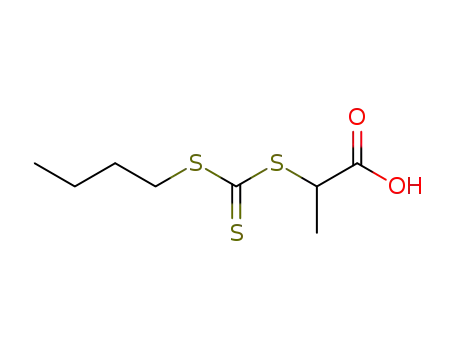 Molecular Structure of 480436-46-2 (2-butylsulfanylcarbothioylsulfanylpropanoic acid)