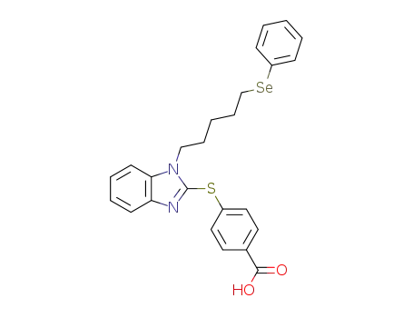 4-({1-[(5-phenylselanyl)pentyl]-1H-benzo[d]imidazol-2-yl}sulfanyl)benzoic acid