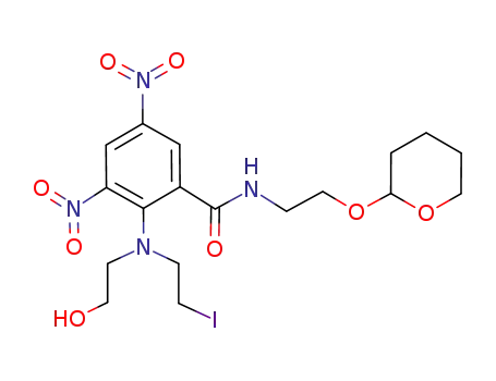 2-[(2-hydroxyethyl)(2-iodoethyl)amino]-3,5-dinitro-N-[2-(tetrahydro-2H-pyran-2-yloxy)ethyl]benzamide