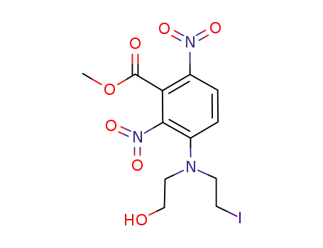 methyl 3-[(2-hydroxyethyl)(2-iodoethyl)amino]-2,6-dinitrobenzoate
