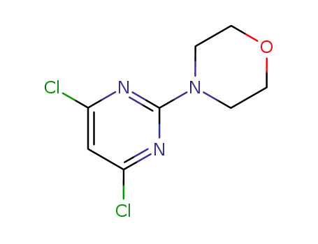 Molecular Structure of 10397-13-4 (4-(4,6-Dichloropyrimidin-2-yl)morpholine)