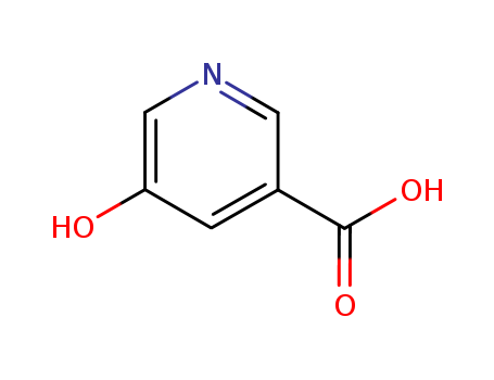 27828-71-3,5-Hydroxynicotinic acid,3-Pyridinecarboxylic acid, 5-hydroxy- (9CI);5-hydroxypyridine-3-carboxylate;5-Hydroxy-3-pyridinecarboxylic acid;5-22-05-00113 (Beilstein Handbook Reference);5-hydroxypyridine-3-carboxylic acid;Methyl 6-methylnicotinate;