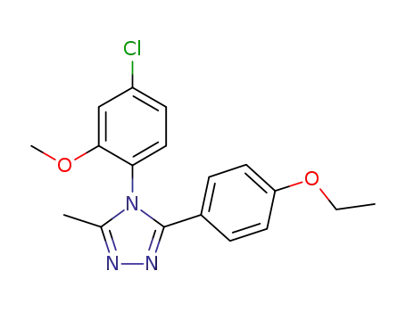 4-(4-chloro-2-methoxy-phenyl)-3-(4-ethoxy-phenyl)-5-methyl-4H-[1,2,4]triazole