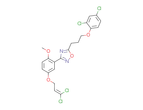 3-[5-(3,3-dichloro-allyloxy)-2-methoxy-phenyl]-5-[3-(2,4-dichloro-phenoxy)-propyl]-[1,2,4]oxadiazole