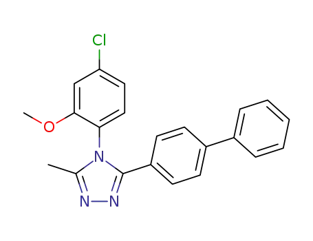 3-biphenyl-4-yl-4-(4-chloro-2-methoxyphenyl)-5-methyl-4H-1,2,4-triazole