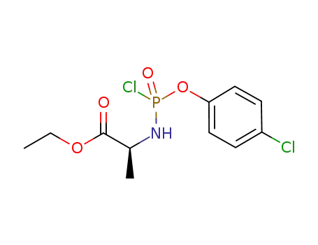 Molecular Structure of 840506-39-0 (L-Alanine, N-[chloro(4-chlorophenoxy)phosphinyl]-, ethyl ester)