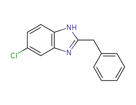 Molecular Structure of 7118-63-0 (1H-Benzimidazole, 5-chloro-2-(phenylmethyl)-)