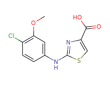 2-(4-chloro-3-methoxyphenylamino)-thiazole-4-carboxylic acid