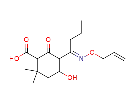 (E)-(RS)-3-[1-(allyloxyimino)butyl]4-hydroxy-6,6-dimethyl-2-oxocyclohex-3-enecarboxylic acid