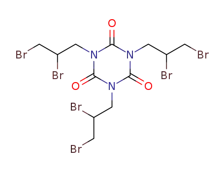 Molecular Structure of 52434-90-9 (Tris(2,3-dibromopropyl) isocyanurate)