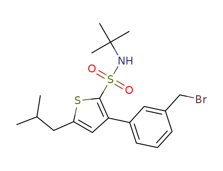 3-(3-bromomethylphenyl)-5-isobutylthiophene-2-(N-tert-butyl)sulfonamide