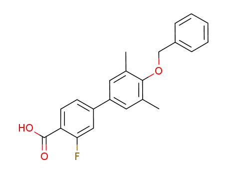 4'-benzyloxy-3-fluoro-3',5'-dimethylbiphenyl-4-carboxylic acid