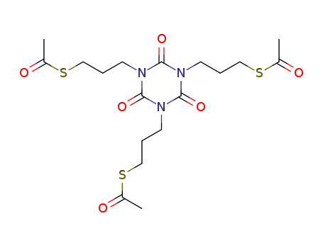 Molecular Structure of 76486-41-4 (1,3,5-tris(3-acetylsulfanylpropyl)-1,3,5-triazinane-2,4,6-trione)