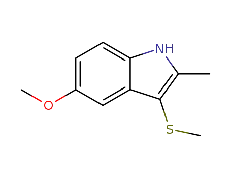 2-methyl-3-methylthio-5-methoxy-1H-indole