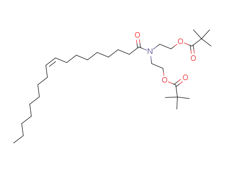 Molecular Structure of 63056-97-3 ([(9E)-octadec-9-enoylimino]diethane-2,1-diyl bis(2,2-dimethylpropanoate))