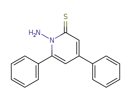 Molecular Structure of 70965-50-3 (2(1H)-Pyridinethione, 1-amino-4,6-diphenyl-)