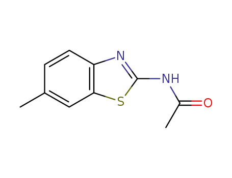 Molecular Structure of 20600-51-5 (Acetamide, N-(6-methyl-2-benzothiazolyl)- (8CI,9CI))