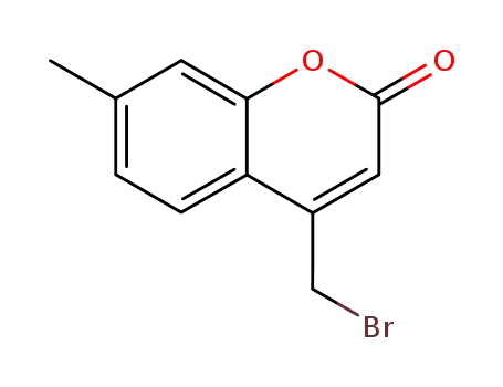 Molecular Structure of 41321-75-9 (2H-1-Benzopyran-2-one, 4-(bromomethyl)-7-methyl-)