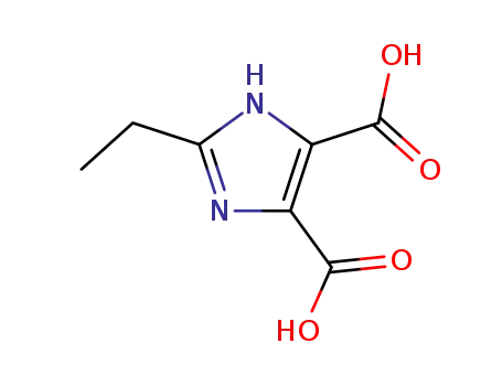 Molecular Structure of 58954-22-6 (1H-Imidazole-4,5-dicarboxylic acid, 2-ethyl-)