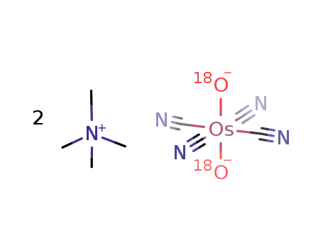 tetramethyl-ammonium trans-(18)O-dioxotetracyanoosmate(VI)