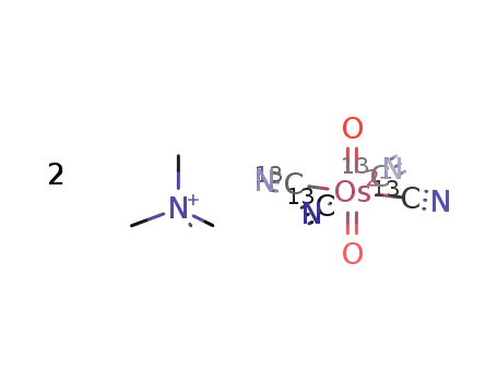 tetramethylammonium trans-dioxo-(13)C-tetracyanoosmate(VI)